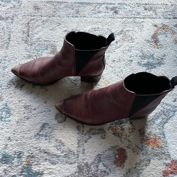 💜 Acne Jensen pebbled leather booties - Picture 3 of 6
